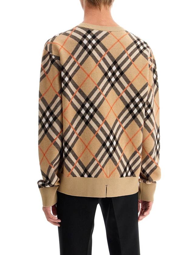 Nova Check Knit Top Brown - BURBERRY - BALAAN 4