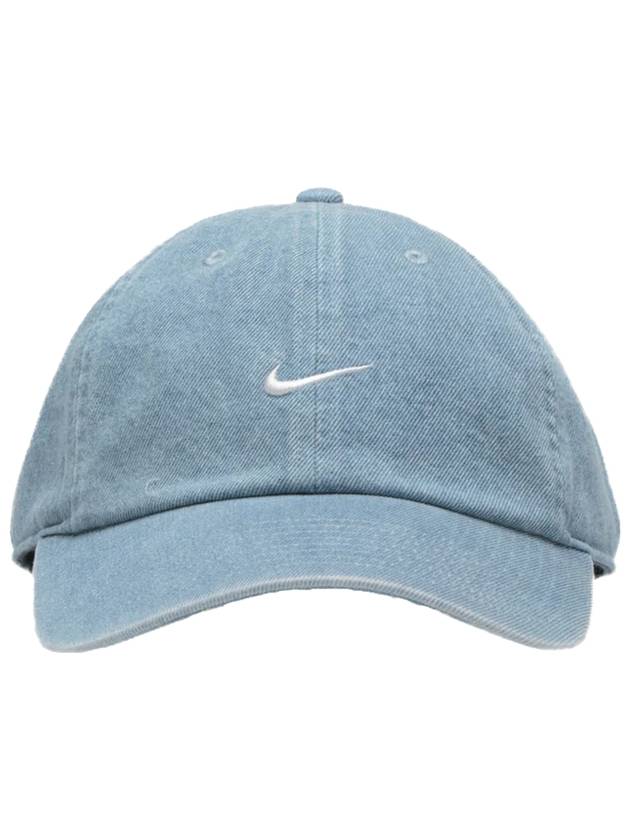 Club Unstructured Denim Ball Cap Blue - NIKE - BALAAN 2