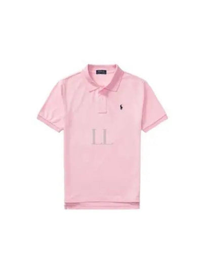 Pony Embroidery Logo Stretch Short Sleeve Cotton Polo Shirt Light Pink - POLO RALPH LAUREN - BALAAN 2