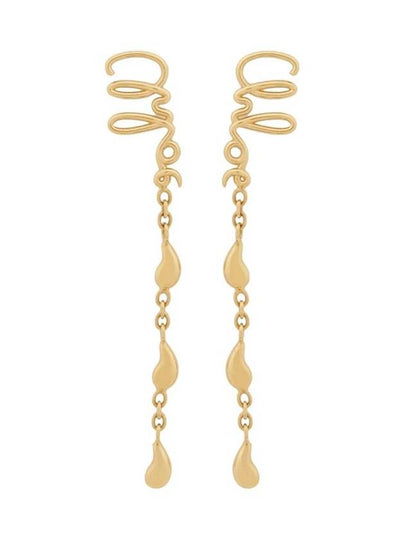 Iconic Dangling Earrings Gold - CHLOE - BALAAN 2