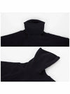 Heart Logo Wool Turtleneck Navy - AMI - BALAAN 6