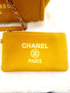 Women s Deauville Tote and Chain Shoulder Bag Mustard Color Condition A - CHANEL - BALAAN 8