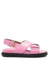 Fussbett Leather Sandals Pink - MARNI - BALAAN 2