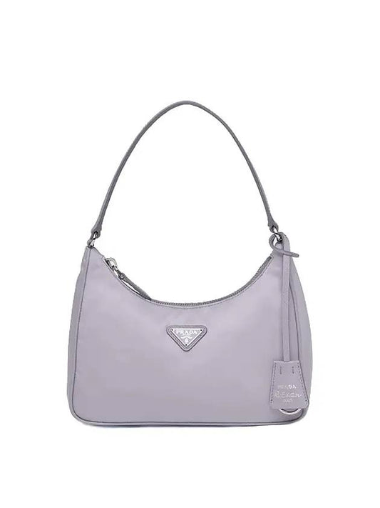 Re-Edition Saffiano Trim Re-Nylon Tote Bag Purple - PRADA - BALAAN.