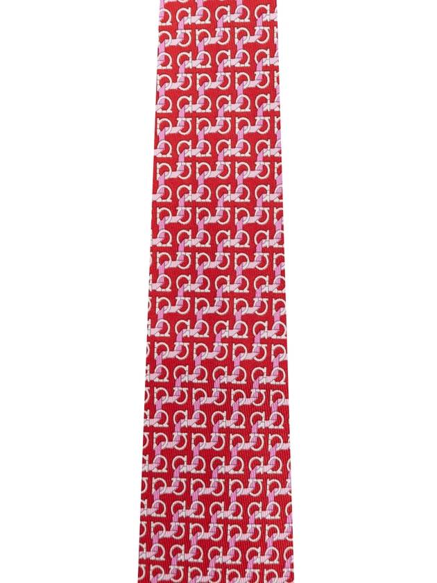 FERRAGAMO Silk Tie, Men's, Red - SALVATORE FERRAGAMO - BALAAN 4