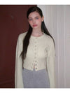 Connie Dust Fine Wool Cardigan Cream - LETTER FROM MOON - BALAAN 6