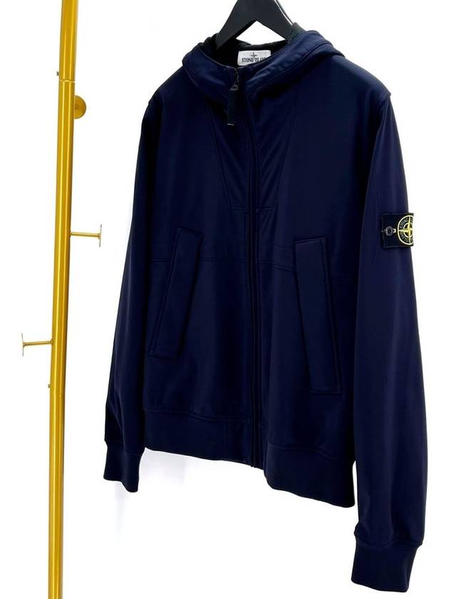 Softshell hooded jacket navy L size - STONE ISLAND - BALAAN 1