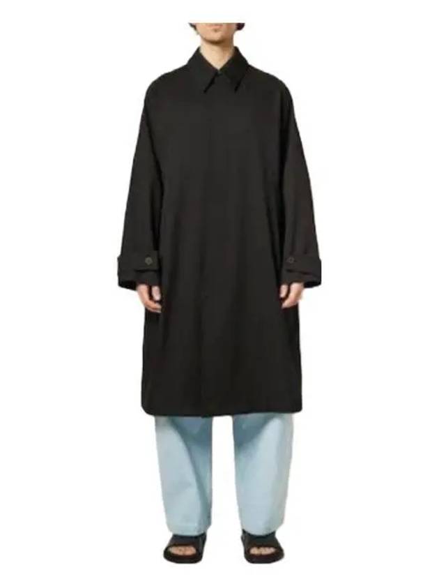 RELF BLACK SNM1022 Relf wool coat - STUDIO NICHOLSON - BALAAN 1