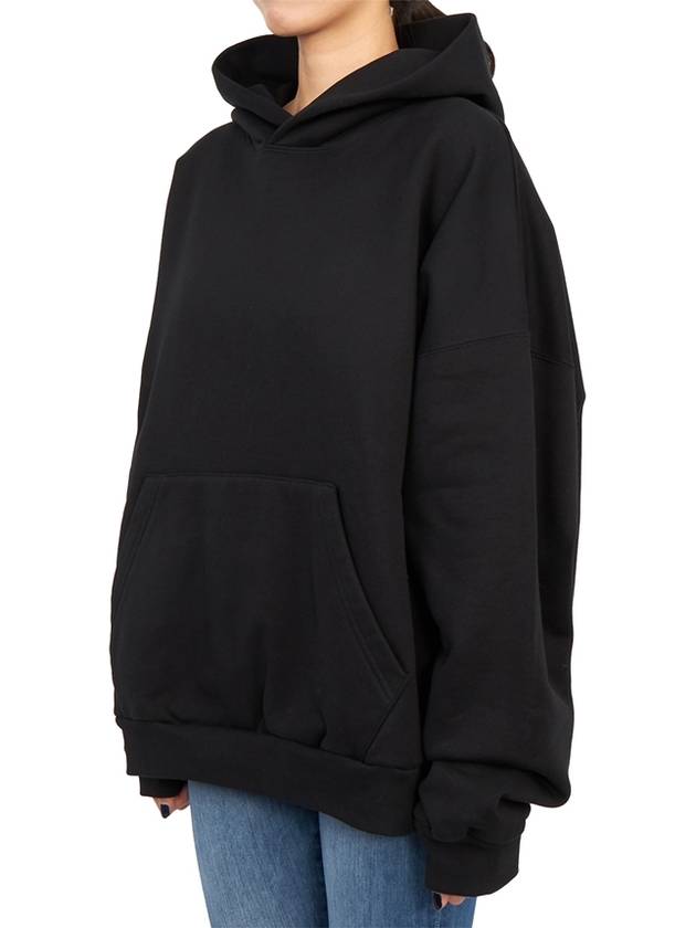 Women's Care Label Hooded Top Black - BALENCIAGA - BALAAN.