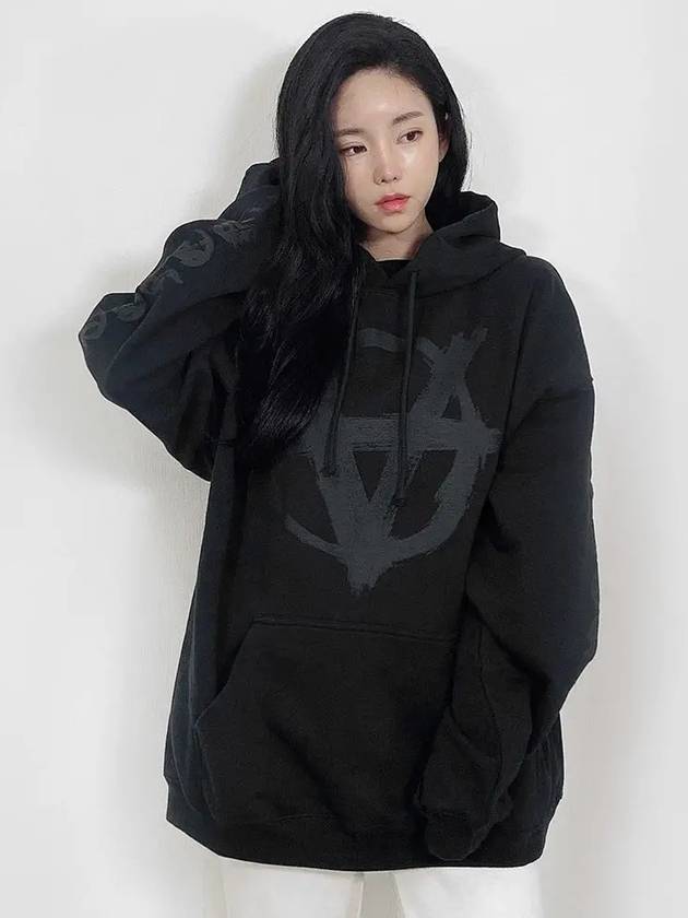 Double Anarchy Logo Hoodie Black - VETEMENTS - BALAAN 2