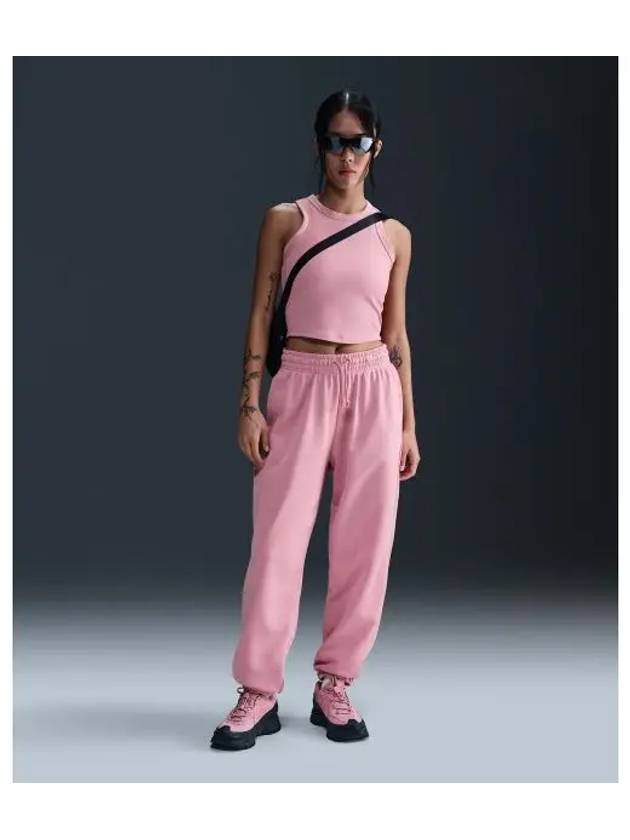 Sportswear Phoenix Fleece High Waist Oversized French Terry Track Pants Pink - NIKE - BALAAN 2