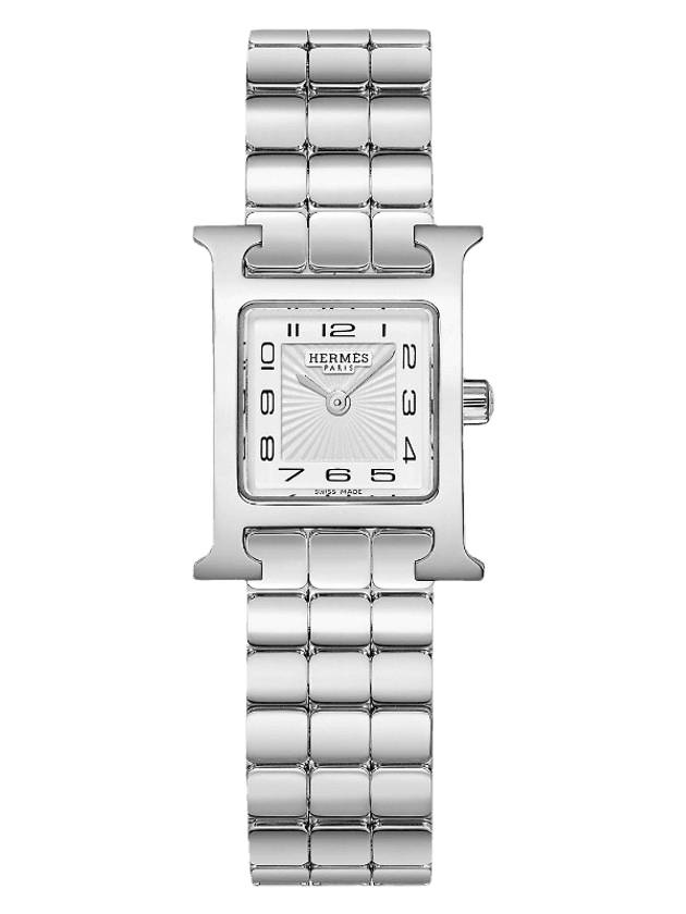 H Heure Mini Model 21mm Watch Silver - HERMES - BALAAN 1