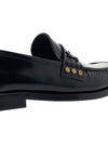 Monogram Penny Leather Loafer Black - SAINT LAURENT - BALAAN 11