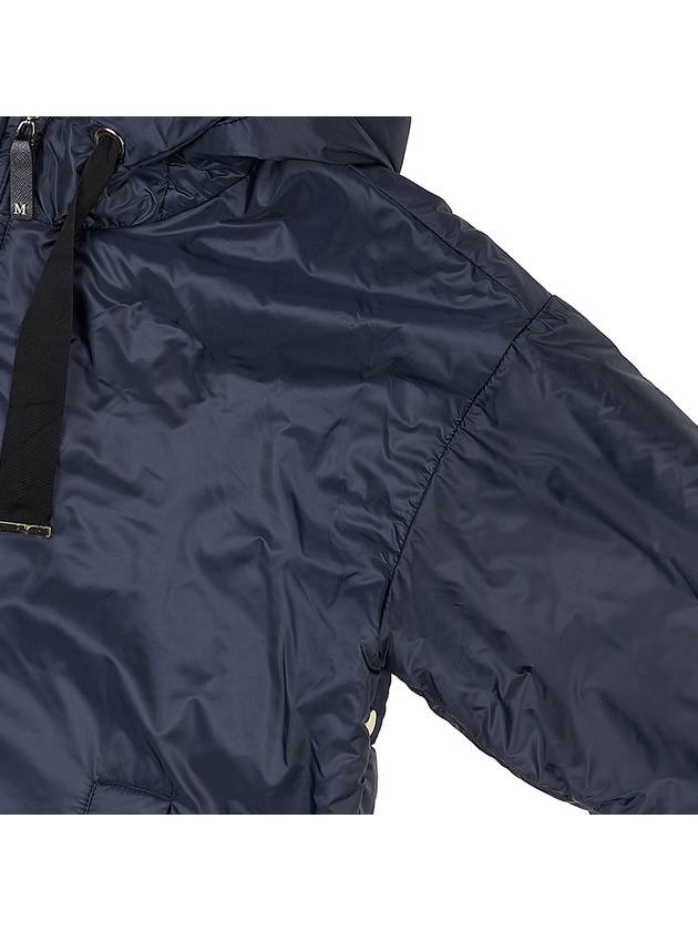 Women's Cezanne Reversible Water Repellant Canvas Padding Midnight Blue - MAX MARA - BALAAN 8