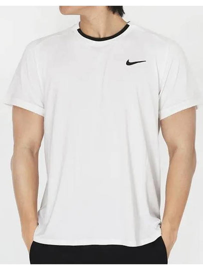 Court Advantage Dri Fit Tennis Short Sleeve T-Shirt White - NIKE - BALAAN 2