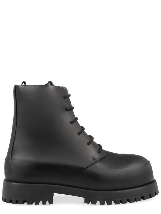 24 ss Rubberized Leather Combat Boots FERRAGAMO 0219840766278 005NE B0230567038 - SALVATORE FERRAGAMO - BALAAN 2