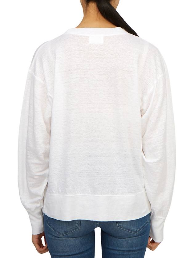 Clawia Women's Long Sleeve T-Shirt TS0005FA A1N10E WHRG - ISABEL MARANT - BALAAN 3