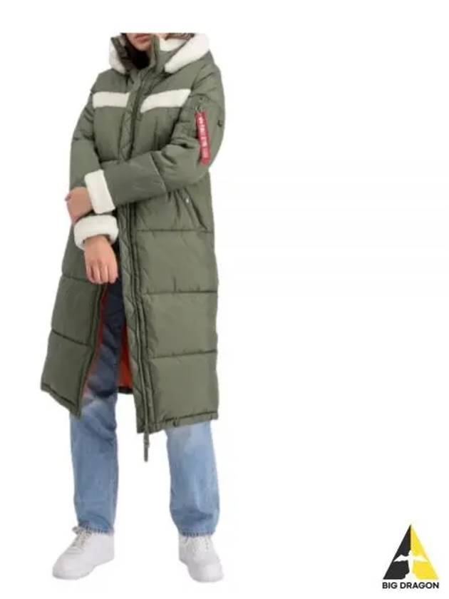 Women s Long Padded Jumper 108007 01 SAGE GREEN - ALPHA INDUSTRIES - BALAAN 1