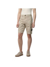 Wappen Cargo Bermuda Shorts White - STONE ISLAND - BALAAN 1