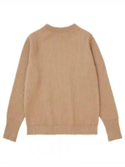 Men s Knit NAVY CREWNECK CAMEL - ANDERSEN-ANDERSEN - BALAAN 1