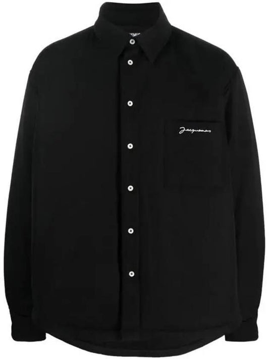 La Chemise Boulanger Puffed Long Sleeve Shirt Black - JACQUEMUS - BALAAN 1