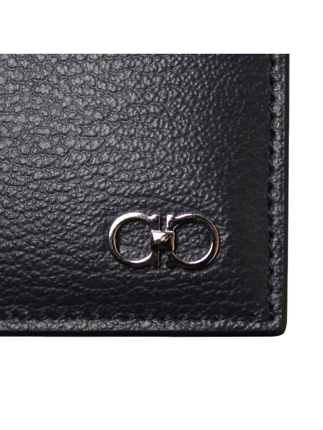 Man's Leather Card Wallet Blue - SALVATORE FERRAGAMO - BALAAN 5