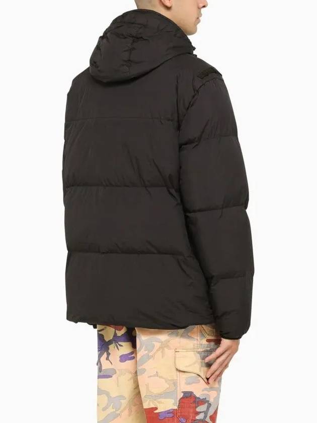 Men's Wappen Patch Crinkle Wraps Padding Black - STONE ISLAND - BALAAN 6