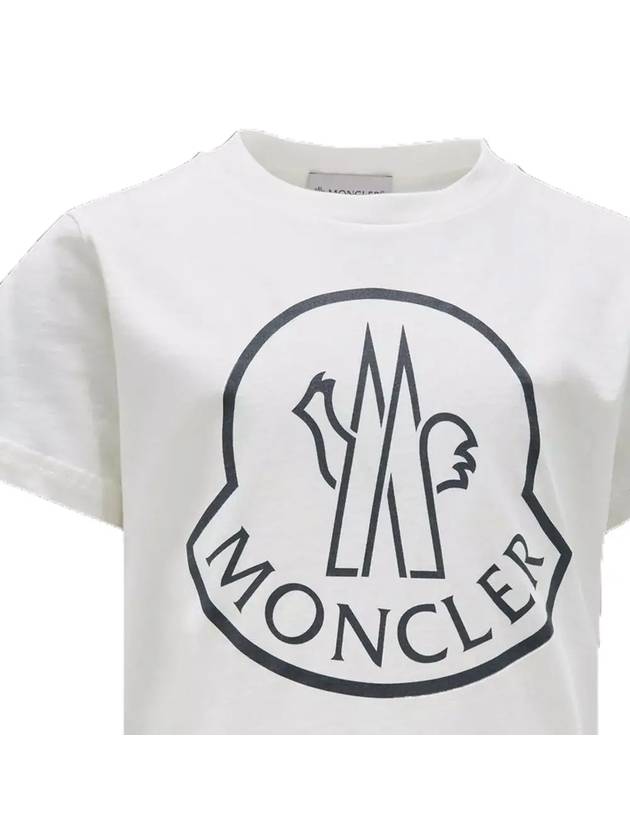 Kids Logo Print T Shirt White 8C0002083907 034 - MONCLER - BALAAN 4