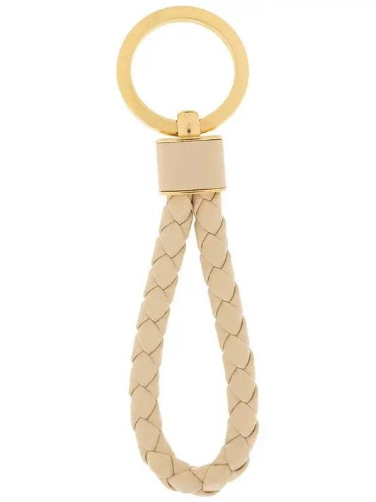 Intrecciato Lambskin Key Holder Porridge - BOTTEGA VENETA - BALAAN 2