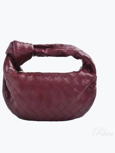 Jodie Intrecciato Small Tote Bag Burgundy - BOTTEGA VENETA - BALAAN 2