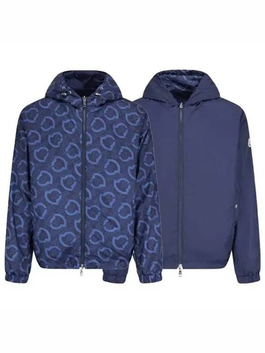 Crete Cretes Hooded Reversible Windbreaker Night Blue - MONCLER - BALAAN 2