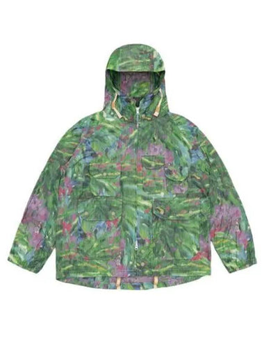 Atlantic Parka Green Floral Poly Microfiber MP197 BG011 - ENGINEERED GARMENTS - BALAAN 1