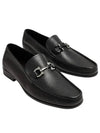 Gancini Suede Moccasin Loafers Black - SALVATORE FERRAGAMO - BALAAN 2