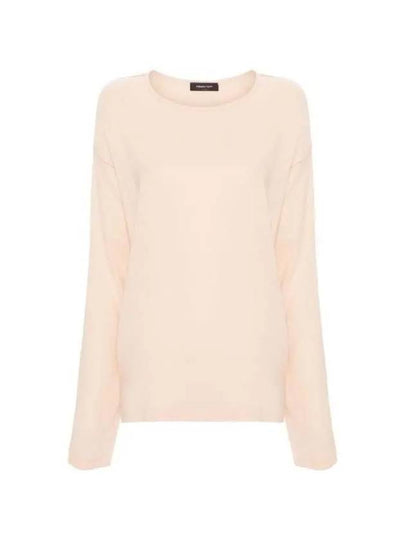 Round Neck Long Sleeve T-Shirt Light Pink - FABIANA FILIPPI - BALAAN 2