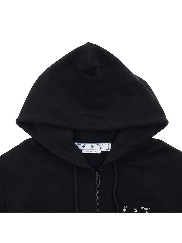 Caravaggio Printed Zip-Up Hoodie Black - OFF WHITE - BALAAN 5