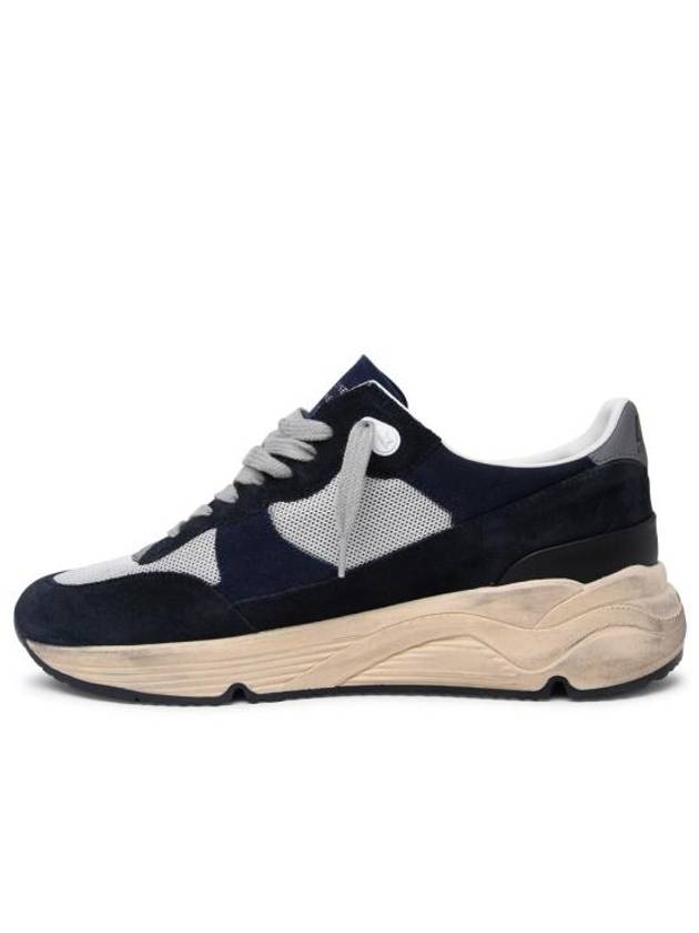 Star Running Sole Suede Low Top Sneakers Grey Navy - GOLDEN GOOSE - BALAAN 4