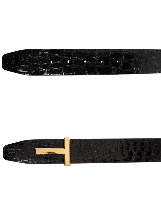 Tom Ford Leather Belt, Men's, Black - TOM FORD - BALAAN 4