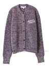 Women s handwriting cardigan lilac - MAISON KITSUNE - BALAAN 2