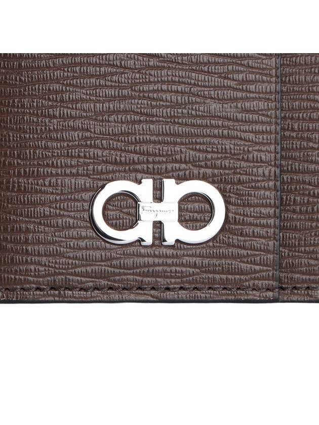 Gancini Card Wallet Brown - SALVATORE FERRAGAMO - BALAAN 6