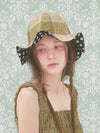 Peony Ruffle Hat Green - BROWN HAT - BALAAN 2