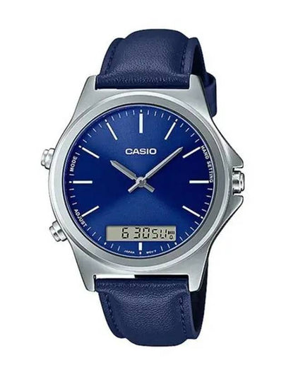 Men's Leather Wrist Watch MTPVC01L2E - CASIO - BALAAN 2