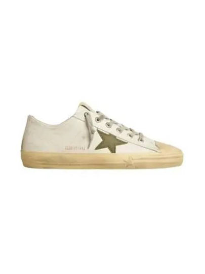 V-Star Leather Canvas Low-Top Sneakers White - GOLDEN GOOSE - BALAAN 2