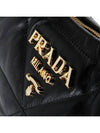 Nappa Leather Mini Bag with Topstitching Black - PRADA - BALAAN 7