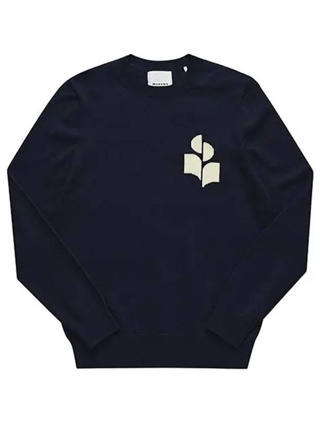 Evans Logo Crew Neck Knit Top Naver - ISABEL MARANT - BALAAN 3