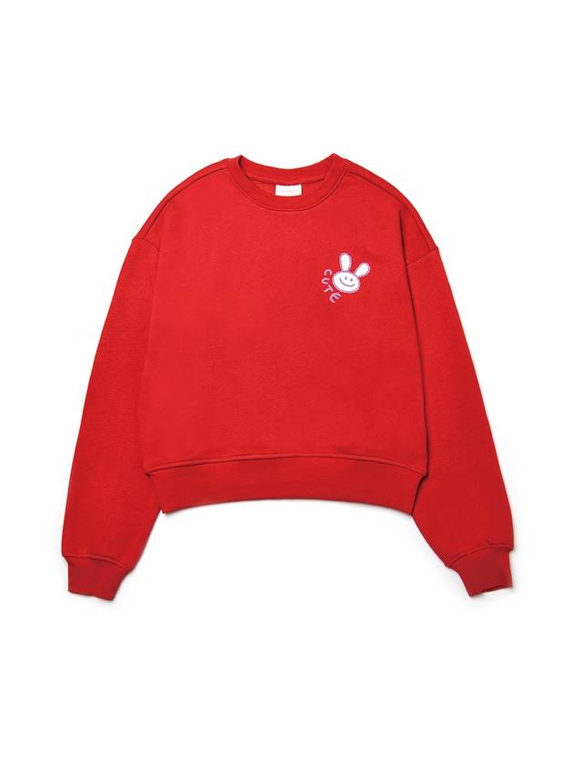 Brushed Options Smiling Rabbit Sweat Shirts RED - LE SOLEIL MATINEE - BALAAN 2