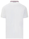 Logo Patch Polo Shirt White - MONCLER - BALAAN 3