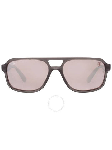 Ray Ban Polarized Purple Silver Mirror Navigator Unisex Sunglasses RB4414M F691H2 58 - RAY-BAN - BALAAN 1