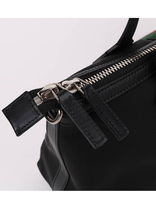 Black three stripe web medium shoulder bag 630923 - GUCCI - BALAAN 5