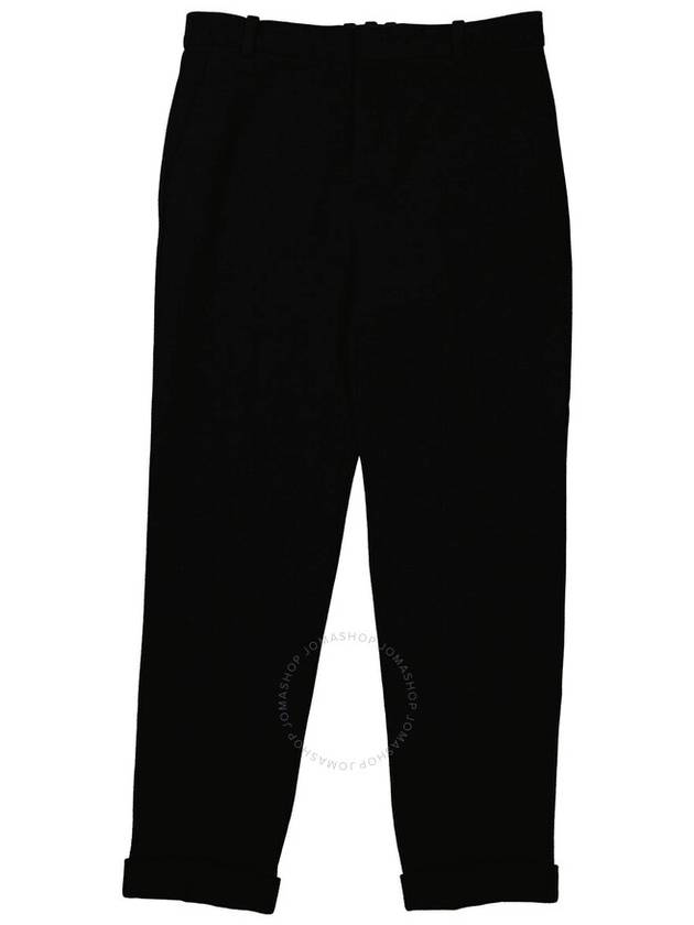 Balmain Men's Noir Tapered Cropped Trousers, Brand Size 46 (US Size 36) - BALMAIN - BALAAN 1