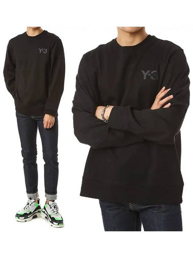 Y 3 M LOGO CRW Sweatshirt FJ0427 - YOHJI YAMAMOTO - BALAAN 1